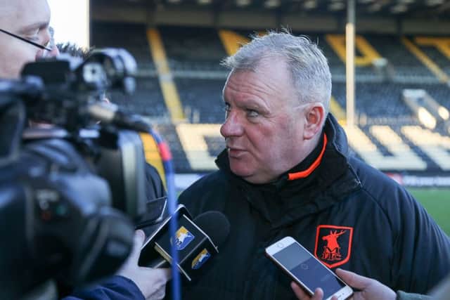 Stags boss Steve Evans