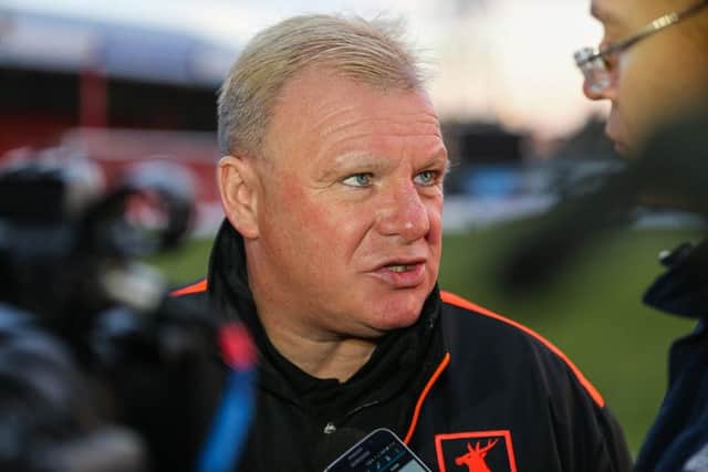 Mansfield Town's Manager Steve Evans - Photo by Chris Holloway