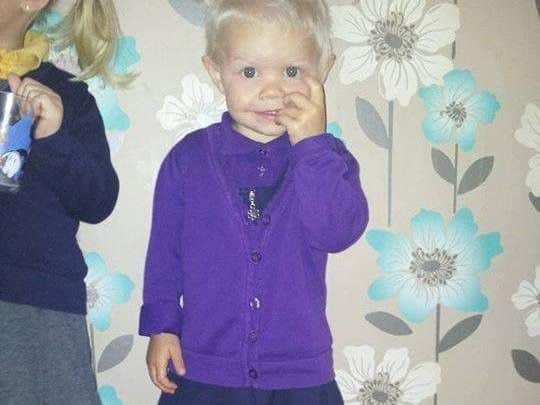 Little Lacie-Mae Wilson died only two years old on April 1 after suffering a seizure in the bath.
