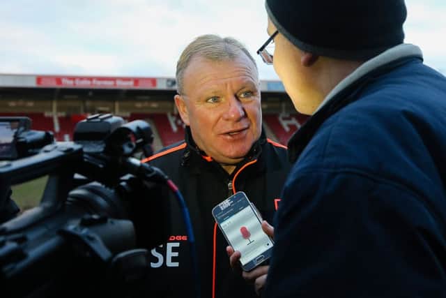 Mansfield Town's Manager Steve Evans - Photo by Chris Holloway