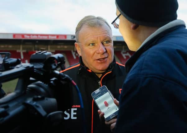 Mansfield Town's Manager Steve Evans - Photo by Chris Holloway
