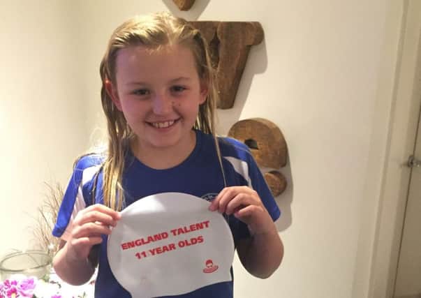 Molly Etherington, one of the young Sutton swimmers chosen for the England Talent pathway programme.