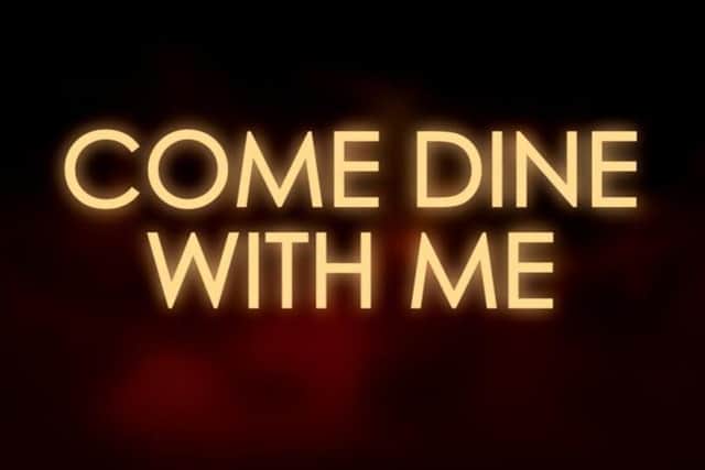 Come Dine With Me logo.