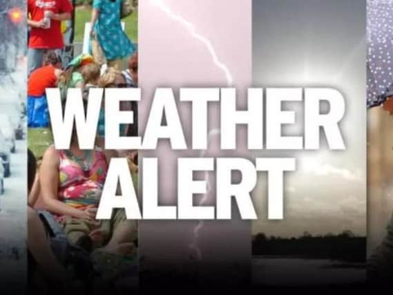 Weather alert affecting the East Midlands