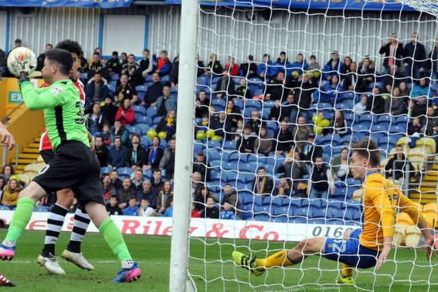 Mansfield Town v Exeter.Danny Rose misses out in the first half.