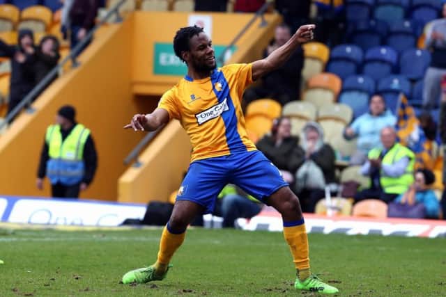 Mansfield Town's Shaq Coulthirst
Picture by Dan Westwell