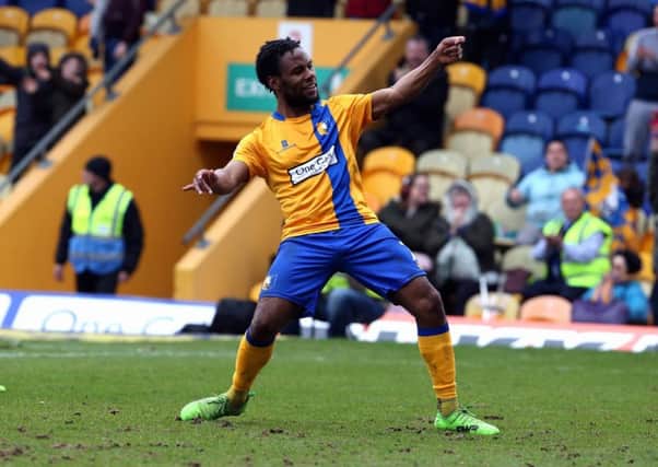 Mansfield Town's Shaq Coulthirst
Picture by Dan Westwell