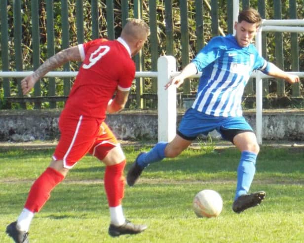 Action from Teversals disappointing 3-0 defeat at relegation-threatened Worsbrough Bridge Athletic. (PHOTO BY: Keith Parnill)