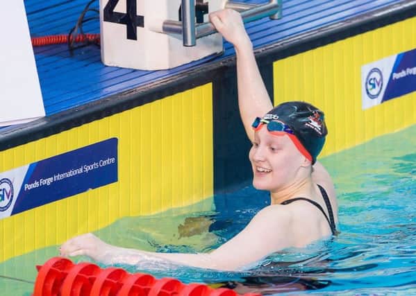 Kirkby swimmer Lily Boseley is all smiles after winning a gold medal and two silvers at the British Swimming Championships.