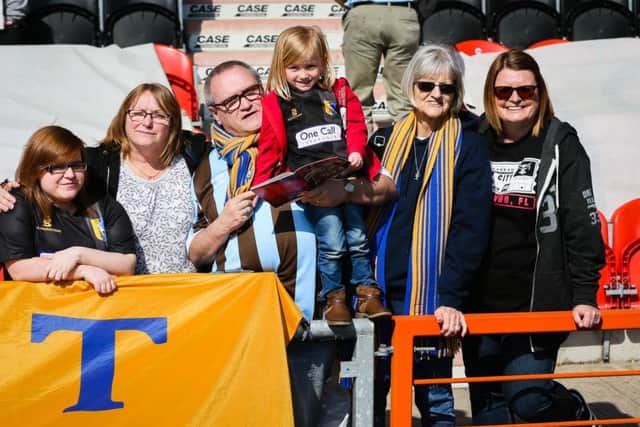 Mansfield Town Fans at Doncaster - Photo by Chris Holloway