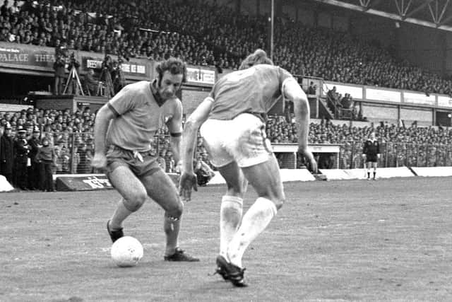 Kevin Randall provided the cross for Ernie Moss to clinch the Division Three title in 1977.