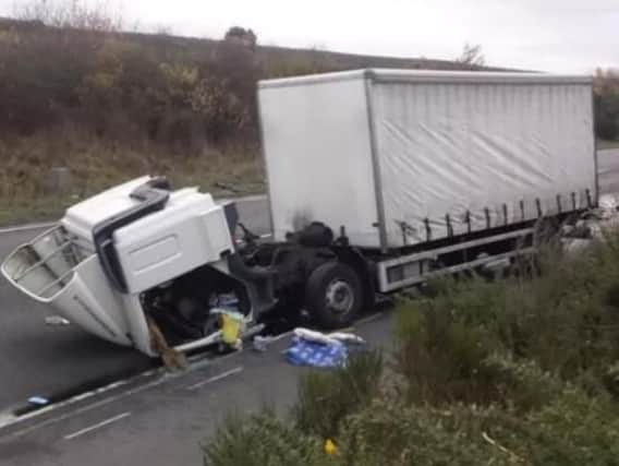 The crash on the MAAR Route killed a Farnsfield man and left an HGV driver with 'life-changing' injuries.