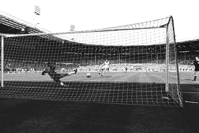 1987 Stags Freight Rover Final at Wembley Stadium against Bristol City. Stags won after penalties