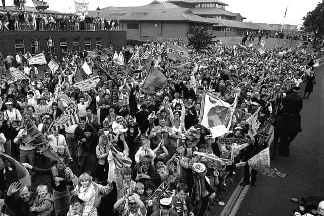 1987 Stags Freight Rover Final at Wembley Stadium against Bristol City. Stags won after penalties