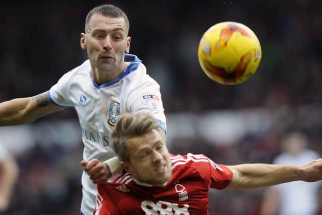 Owls Jack Hunt beats Forests Jamie Ward....Pic Steve Ellis