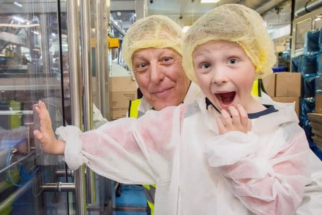 Five-year-old Charlie Wakelin had his choclate factory dreams come true this Easter with his grandfather, Alan.