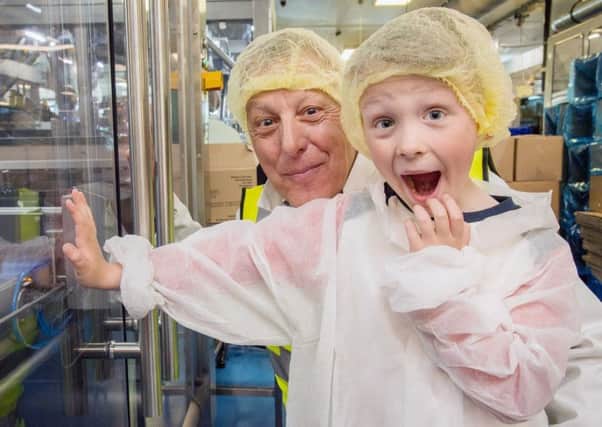 Five-year-old Charlie Wakelin had his choclate factory dreams come true this Easter with his grandfather, Alan.