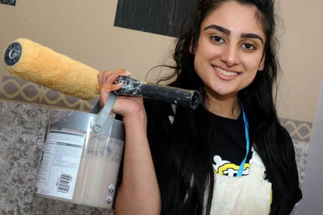 Simmi Johal, level two painting and decorating student