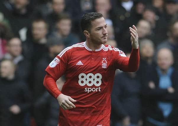Ross McCormack pictured playing for Forest against Derby