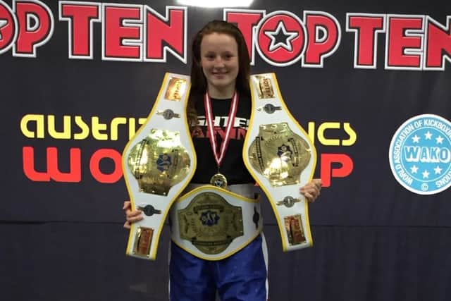 Kickboxer Molly Cooper, 14, of Kirkby, who has enjoyed a hugely successful year so far.