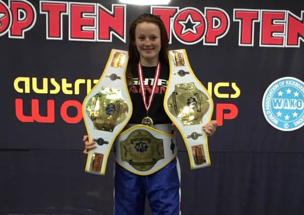 Kickboxer Molly Cooper, 14, of Kirkby, who has enjoyed a hugely successful year so far.