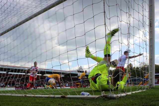 Mansfield Town's goal - Photo by Chris Holloway