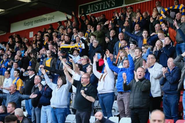 Mansfield Town's fans  - Photo by Chris Holloway