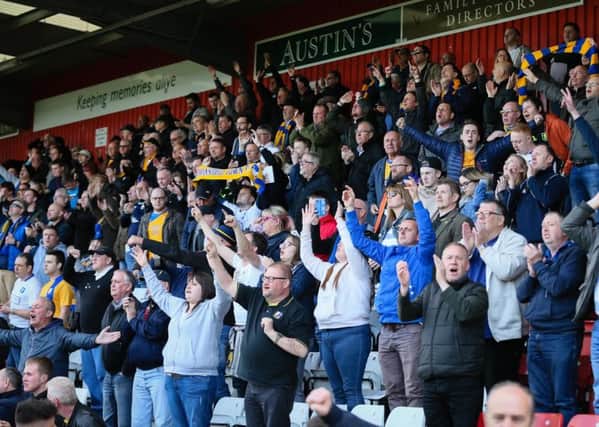 Mansfield Town's fans  - Photo by Chris Holloway