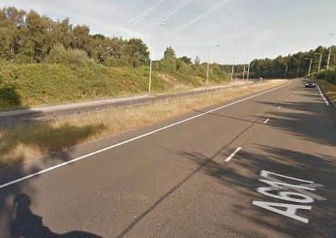 The A617 bypass at Rainworth.