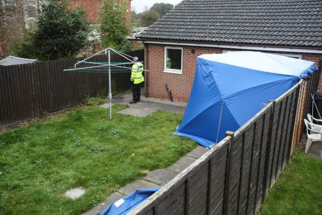 A forensics tent in the back garden of a bungalow on Stoney Street, Sutton-in-Ashfield, Nottinghamshire. Police investigating the disappearance of missing Melanie Wilson have found the body of a woman outside a property in Sutton-in-Ashfield today (Thursday 3 November). Whilst formal identification has not yet taken place, Melanie's family has been informed of this development. Missing Melanie Wilson, 22 of Sutton in Ashfield was last seen at her home in Sutton-in-Ashfield at about 11.20pm on Wednesday 19 October 2016. Her family and friends are growing increasingly concerned for her safety since she was reported missing.