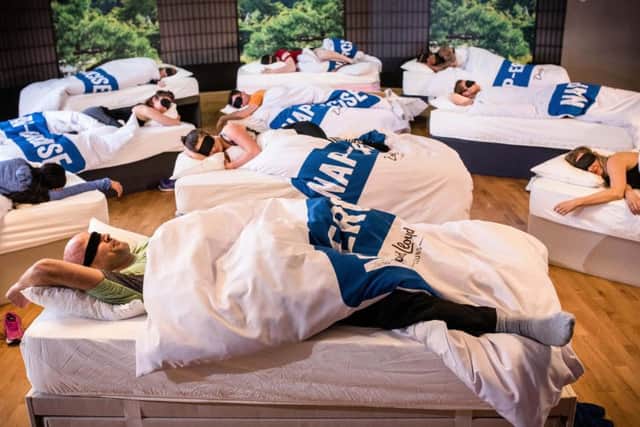 David Lloyd Clubs is launching a new health and fitness class that consists of nothing but sleeping. Byline John Nguyen/JNVisuals