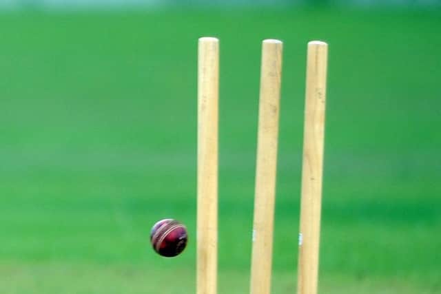 Scholes v Mirfield Central Yorkshire League Division 1 sat 7th sept 2013
Wickets.....stumps wickets broken bails bails in air