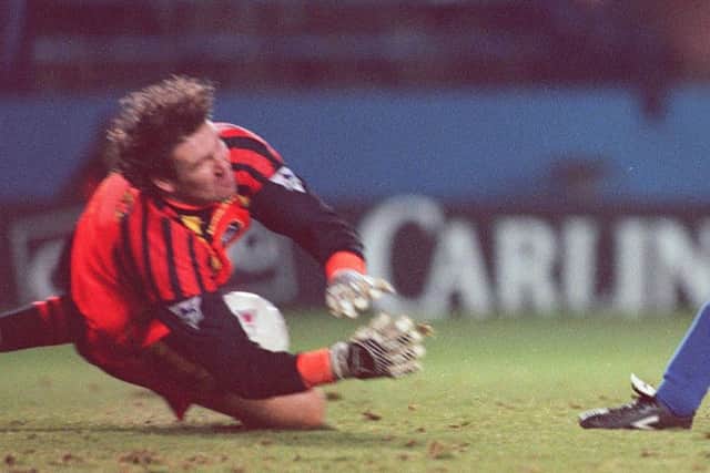 Mark Crossley in action for Forest