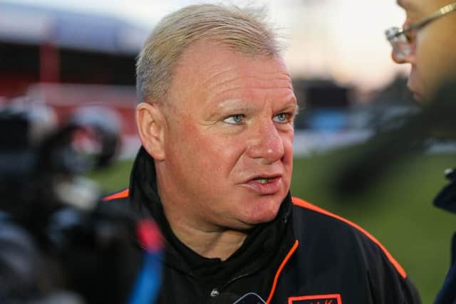 Mansfield Town's Manager Steve Evans - Photo by Chris Holloway