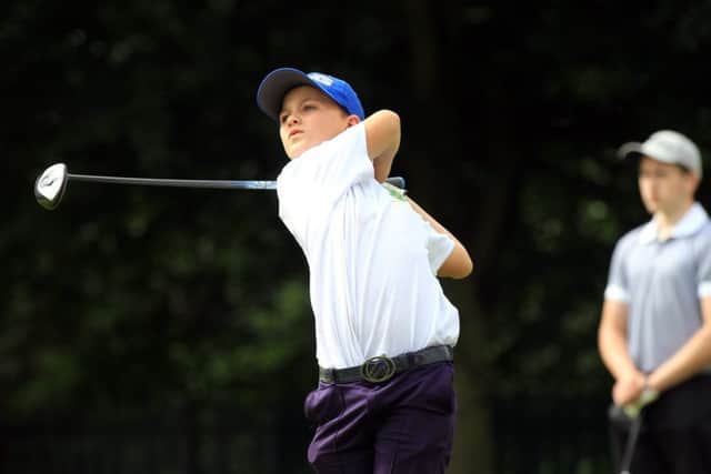 Reuben Tennant in action at the Lee Westwood Junior Golf Championships 2016 held at Worksop Golf Club on Monday July 25th. Photo: Chris Etchells