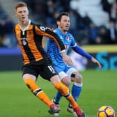 Hull City v AFC Bournemouth.
Hull's Sam Clucas takes on Bournemouth's Adam Smith.
14th January 2017.
Picture : Jonathan Gawthorpe