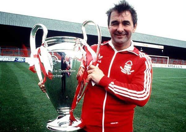 Iconic Nottingham Forest manager Brian Clough with the 1979 European Cup