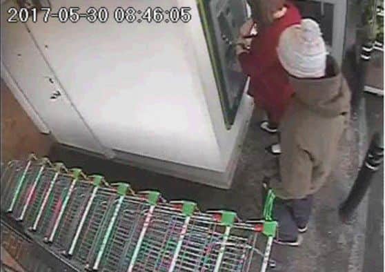 A woman was robbed at knifepoint at a Mansfield cashpoint.
