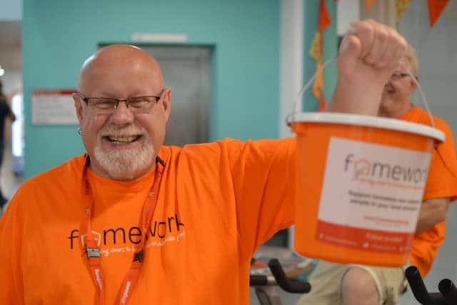 A bonny appeal for support from Jim Oscroft, one of Frameworks volunteers in Sutton.