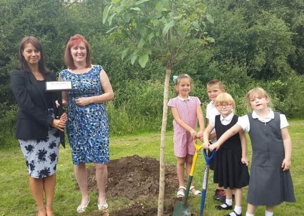 The tree was planted in memory of murdered Labour MP Jo Cox.