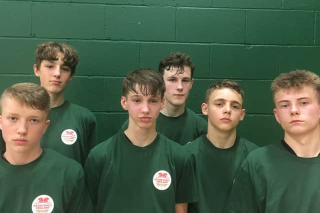 Back, Kai Waller and Alex Espin. Front, Lucas Rigby, Jack Halstead, Sam Adair and Harry Warren.