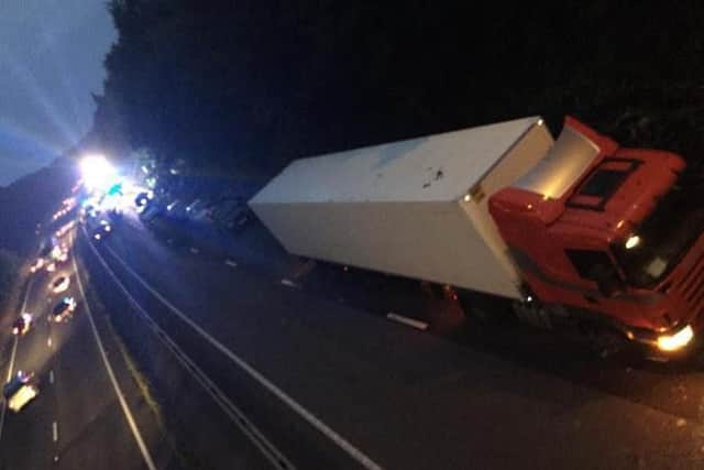 The scene of the crash.