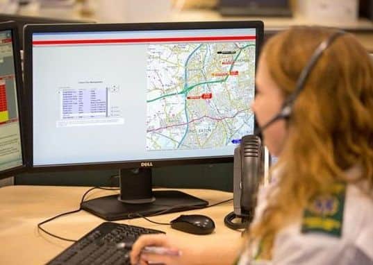 Picture from East Midlands Ambulance Service.