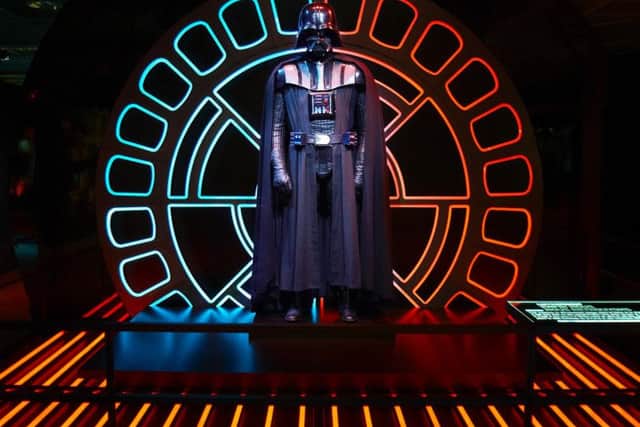 Darth Vader greeting fans at the STAR WARS Identities exhibition at The O2, London. Photos: Lucasfilm Ltd  & TM 2017