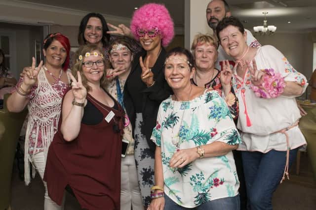Staff and residents at Kingfisher Court celebrate National Care Home Open Day, Gloria De Piero MP joins in the fun