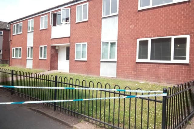 The scene where a 17-year-old girl's body has been found