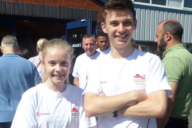 Anna Smith and Luke Duffy, who have been picked for the England team.