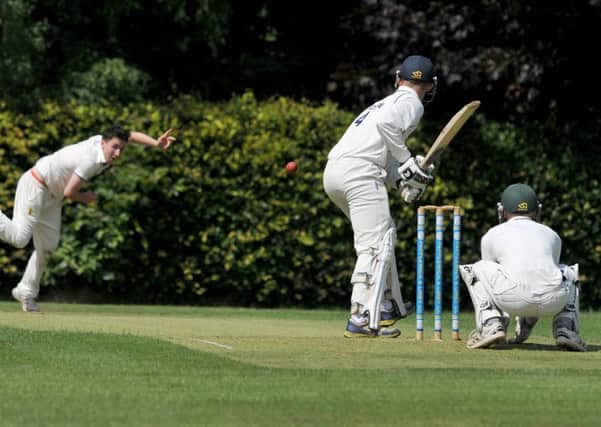Harry Ratcliffe on his way to a score of 72 in leaders Papplewick and Linbys victory over Blidworth Welfare.