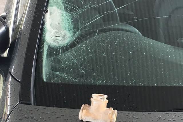 The incident happened on the M1 near Tibshelf.