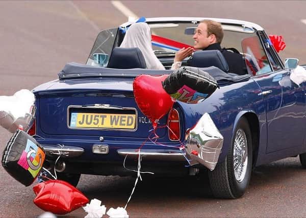 The royal wedding car that Kate helped to decorate for Prince Wiiliam and Kate Middleton in 2011.